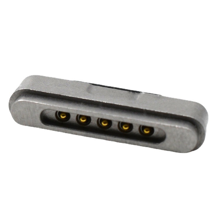 5pin 第三代最新充電針蘋(píng)果頭彈簧針鍍金T型頂針pogo pin連接器
