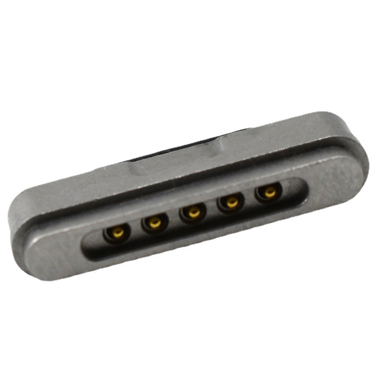 5pin 第三代最新充電針蘋(píng)果頭彈簧針鍍金T型頂針pogo pin連接器